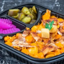 Potato Cubes With Cheddar Cheese